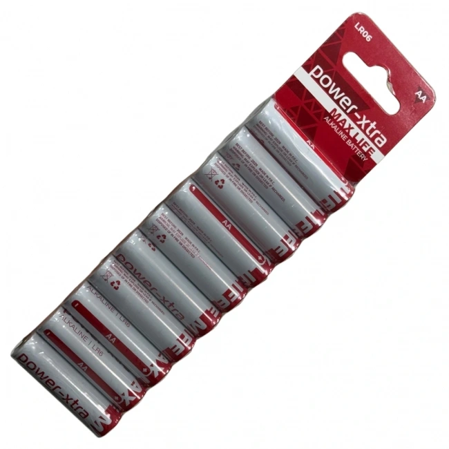 Power-Xtra MaxLife AA LR06 Alkalin Pil - 10lu Blister