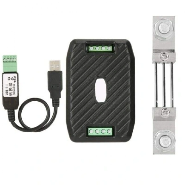 PZEM-017 0-300V 300A DC Güç İletişim Modülü + 300A Şönt + USB-RS485