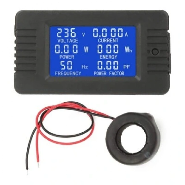 PZEM-022 100A AC Dijital Güç Monitörü + Bobin CT