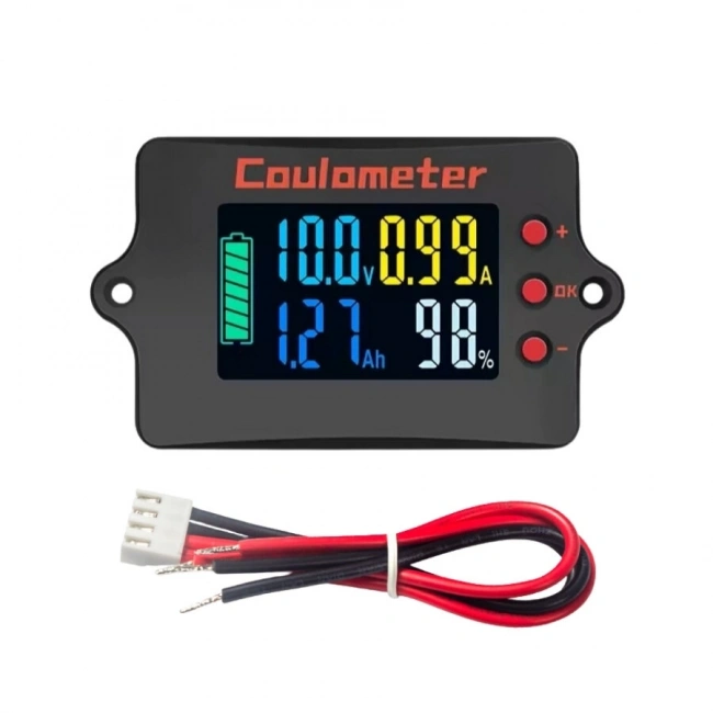 PZEM-037 8-120V 10A Voltmetre Ampermetre - Batarya Kapasite Yöneticisi