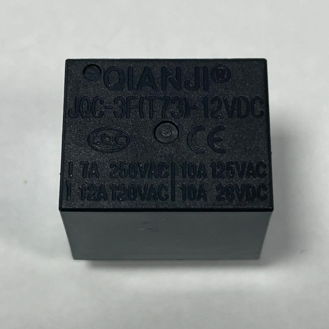 Qianji 12V Minyon Spot Röle 10A 5 Pin JQC-3F-(T73)