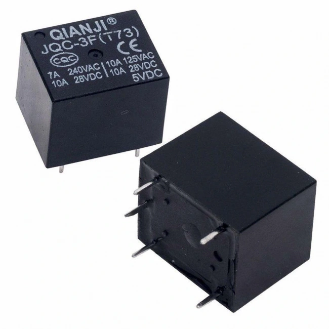 Qianji 5V Minyon Spot Röle 10A 5 Pin JQC-3F-(T73)