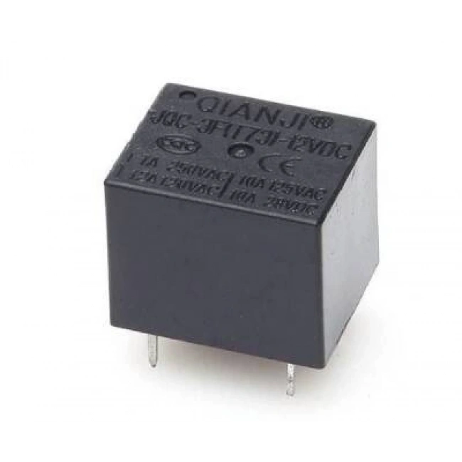 Qianji JQC-3F(T73)-12VDC Röle 5 Pin