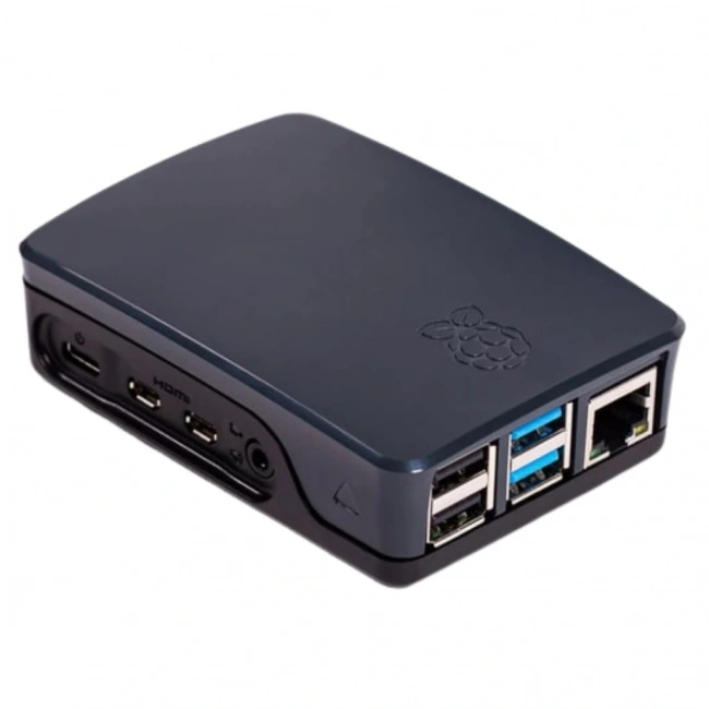 Raspberry Pi 4 Lisanslı Muhafaza Kutusu - Siyah
