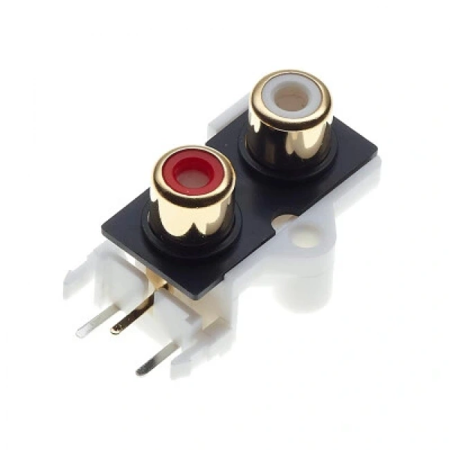 RCA-209 3.5mm Stereo RCA Jack Dişi - PCB Tip