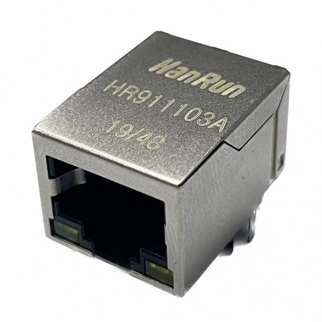 RJ45 HR911103A Hanrun Trafolu Ledli Ethernet Bağlantı Soketi