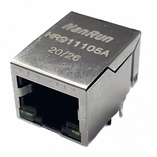 RJ45 HR911105A Hanrun Trafolu Ledli Ethernet Bağlantı Soketi