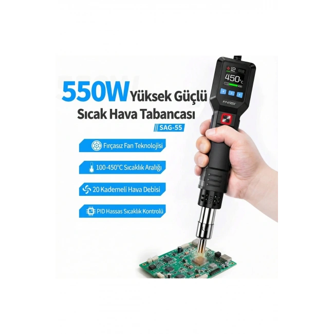 SAG-55 High-end configuration(pro) Akıllı Sıcak Hava Tabancası (550W)