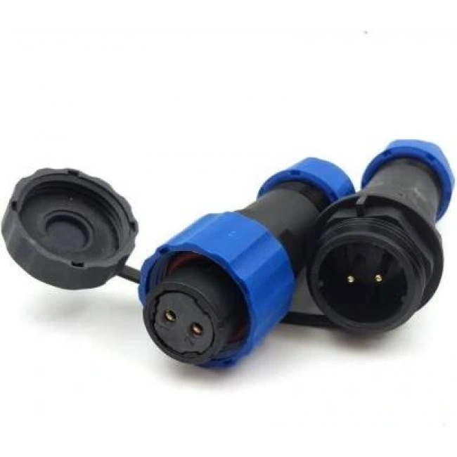SD16 2 Pin 16mm Su Geçirmez Konnektör Takımı