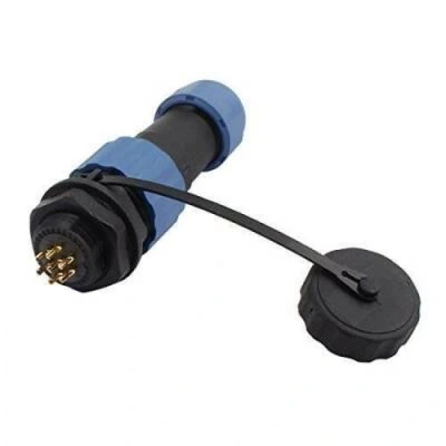 SD16 7 Pin 16mm Su Geçirmez Konnektör Takımı - Panel Tipi