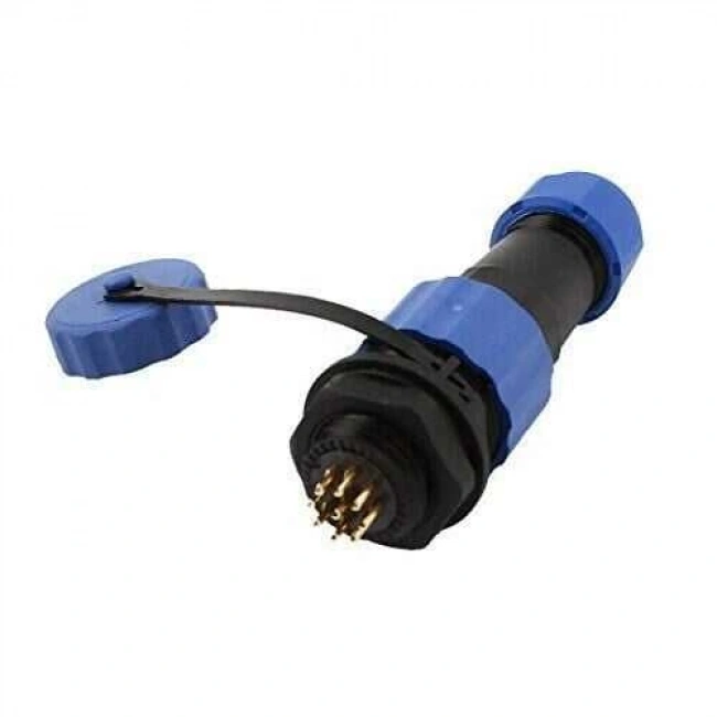 SD16 9 Pin 16mm Su Geçirmez Konnektör Takımı - Panel Tipi