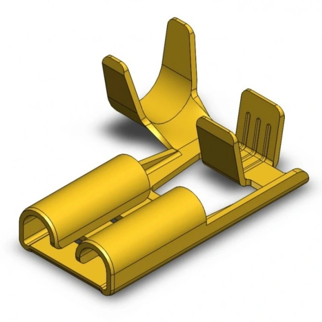 SF1D Eğri 6.3mm Bayrak Dişi Faston Terminal 250 Adet