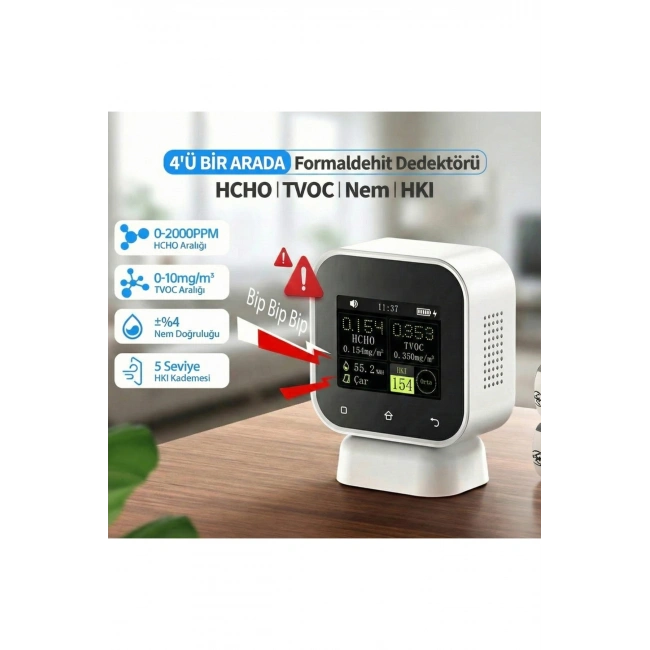 SFD-02 4ü 1 Arada Dokunmatik Hava Kalitesi Ölçüm Cihazı