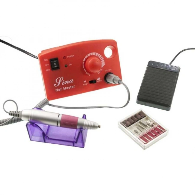 Sina Manikür Pedikür Tırnak Törpü Seti - Kırmızı