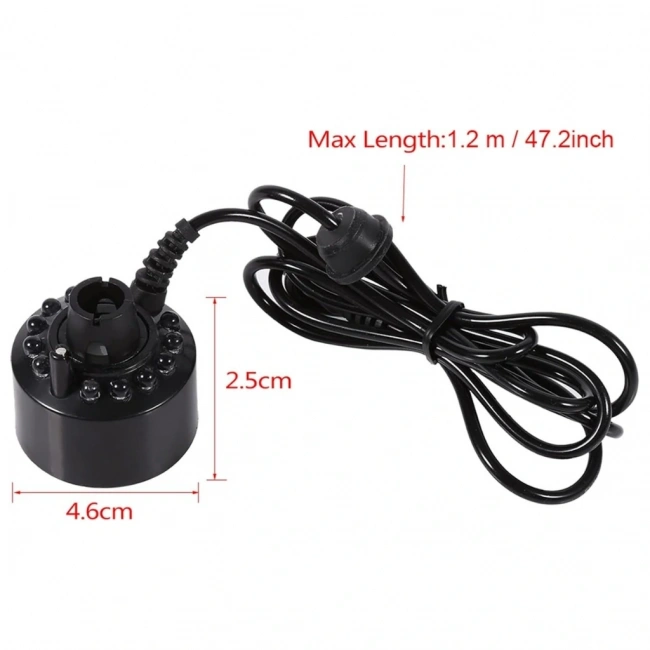 Sis Yapıcı Nem Nozülü Soğuk Buhar 24V 12 Led Işıklı Kuluçka Makinesi