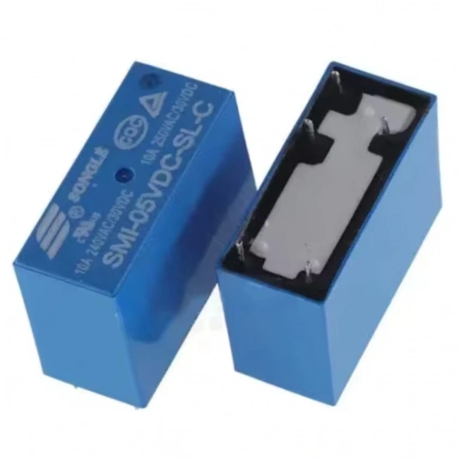 Songle SMI-05VDC-SL-C 10A 5V 5 Pin Tek Kontak Röle (HLS1)