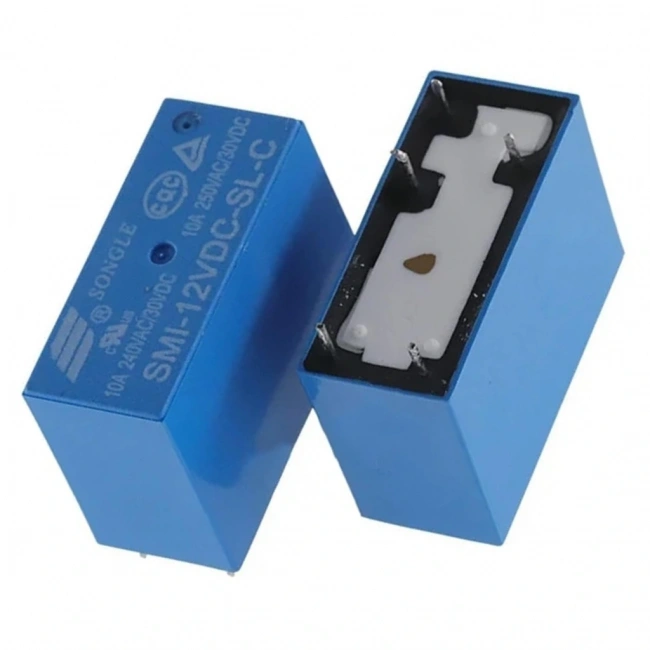 Songle SMI-12VDC-SL-C 10A 12V 5 Pin Tek Kontak Röle (HLS1)