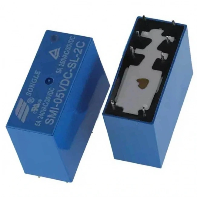 Songle SMI-05VDC-SL-2C 5A 5V 8 Pin Çift Kontak (HL3)