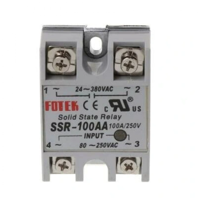 SSR-100AA Solid State Röle 100A - 80-250VAC Giriş 24-380VAC Çıkış