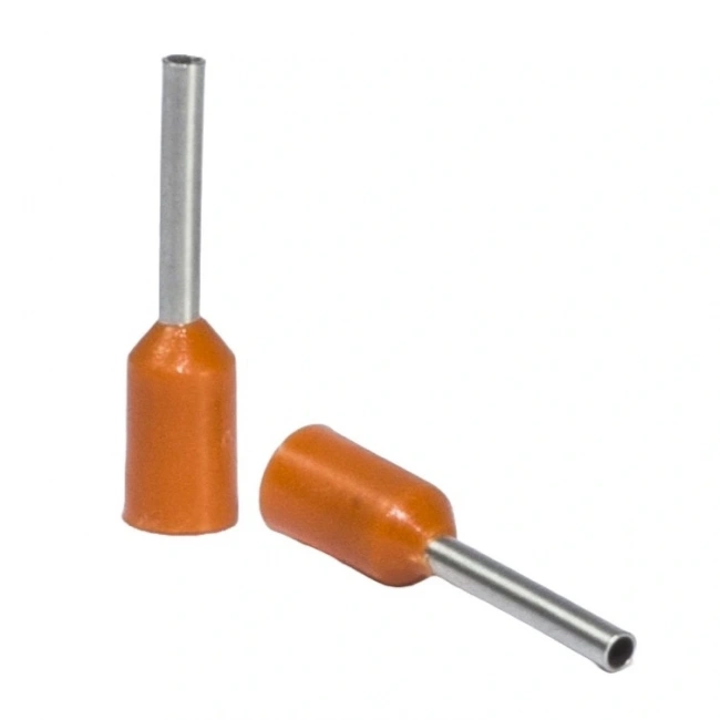 Standart Tek Girişli Kablo Yüksük TRM IY - 0.50 Turuncu (1000 Adet)