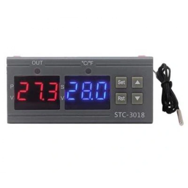 STC-3018 24V Dijital Sıcaklık Kontrol Cihazı - Kuluçka Uyumlu