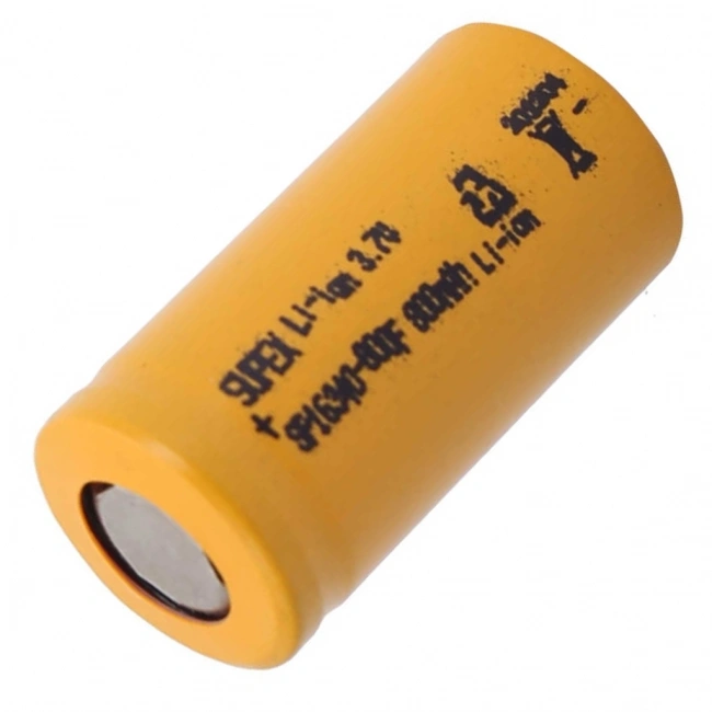Supex 16340 3.7V 800mAh Li-ion Şarjlı Pil (Başsız)