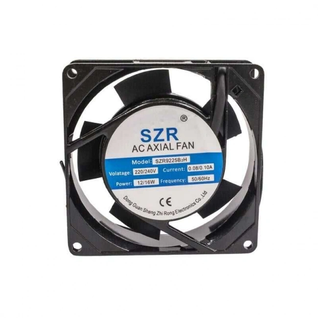 SZR9225 220V 0.08A Metal Fan - 92x92x25mm