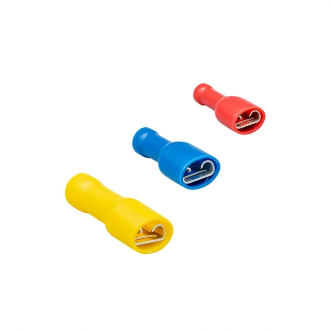 Tam İzoleli Dişi Faston Tip Kablo Ucu GFFD-2488 1.50-2.50mm Mavi 200 Adet