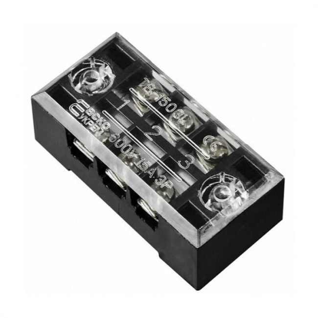 TB-1503 3P Çift Sıra Terminal Blok - 600V 15A