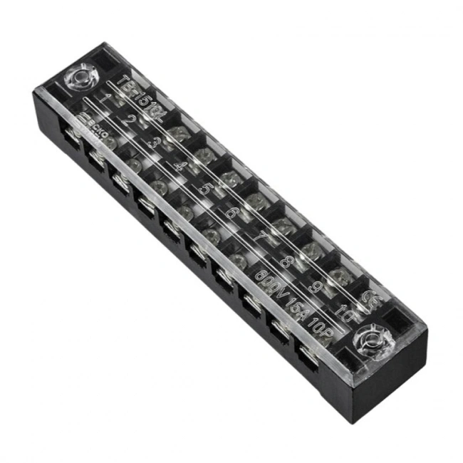 TB-1510 10P Çift Sıra Terminal Blok - 600V 15A