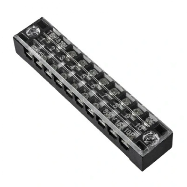 TB-1510 10P Çift Sıra Terminal Blok - 600V 15A