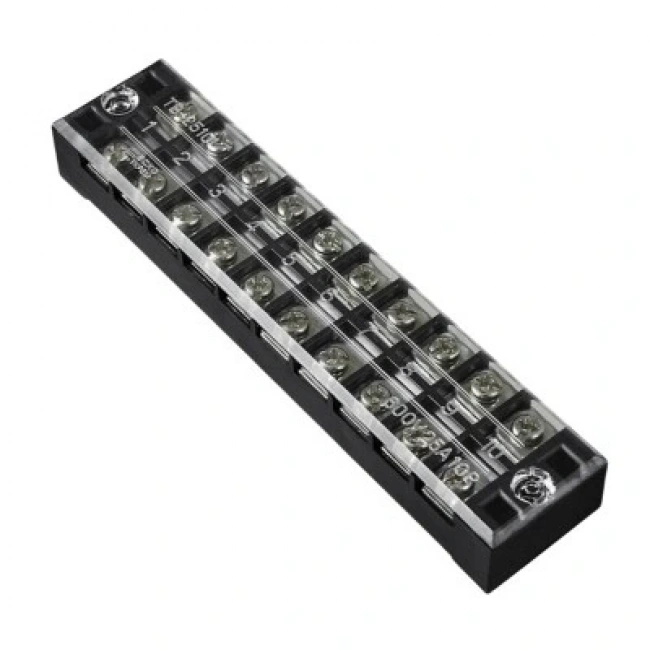 TB-2510 10P Çift Sıra Terminal Blok - 600V 25A