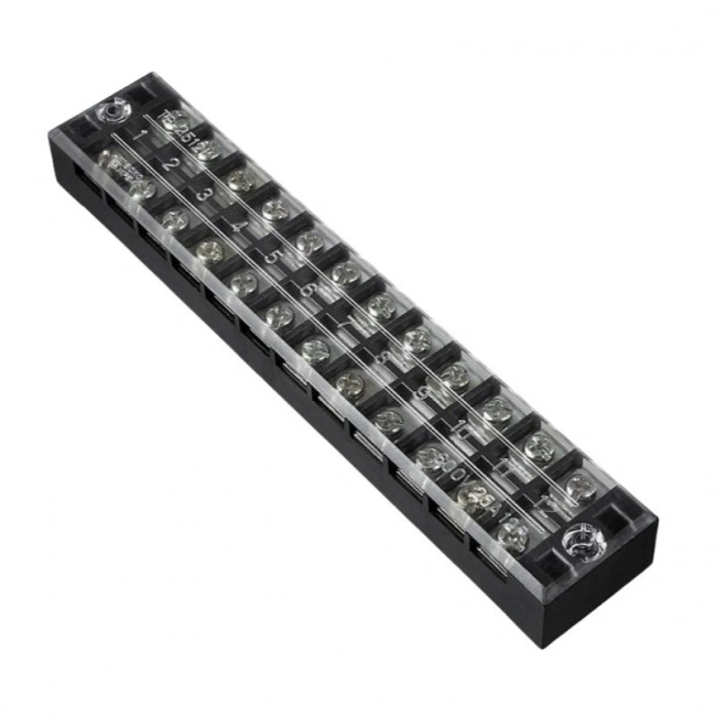 TB-2512 12P Çift Sıra Terminal Blok - 600V 25A