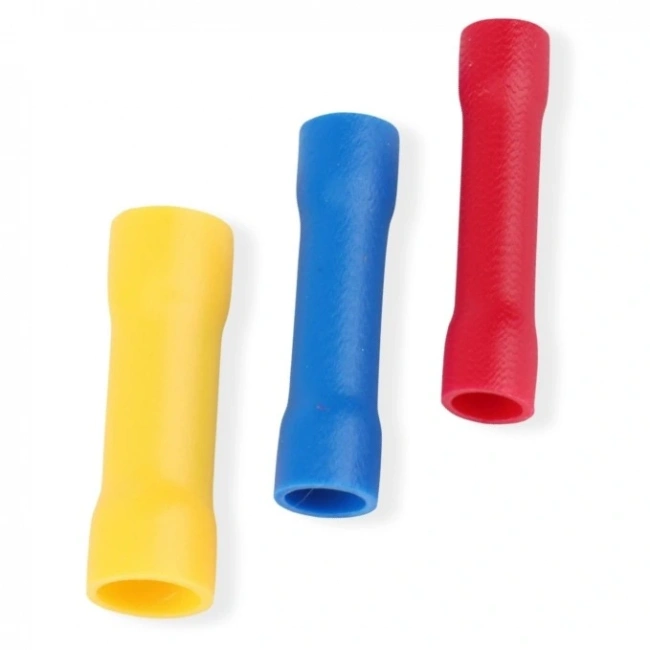 TBY-256 4.0-6.0mm2 İzoleli Kablo Ucu Birleştirici Ek Mufları Sarı 100 Adet