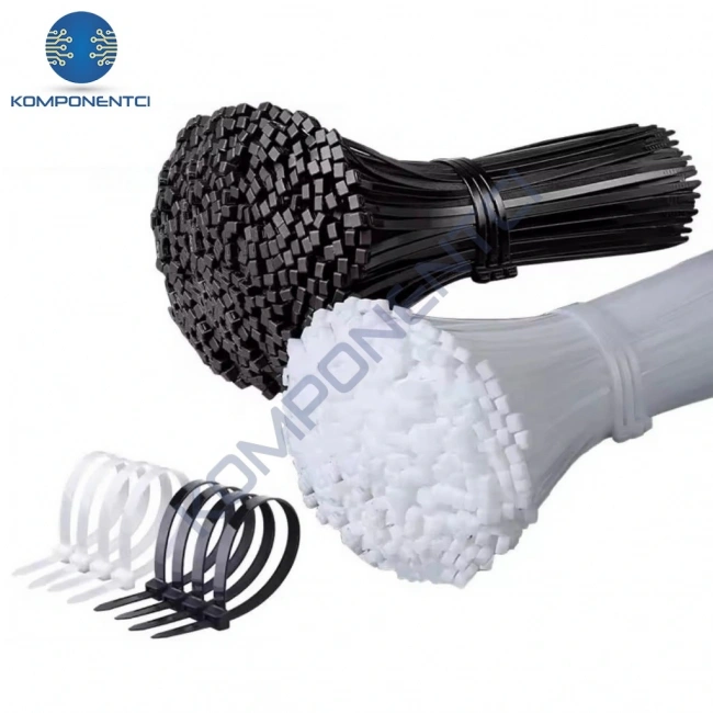 TCT-250 I 250x3.5 Ø65 Siyah Standart Kablo Bağı (100 Adet)