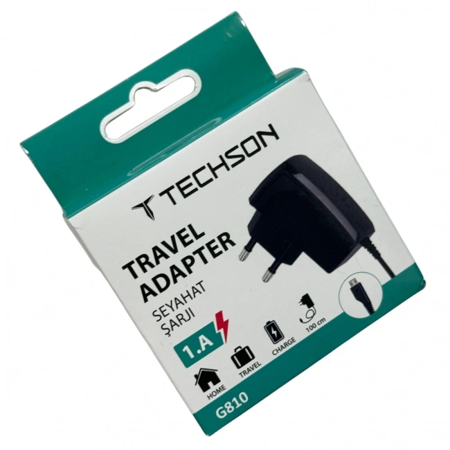 TECHSON Micro USB 1A Seyahat Şarj Cihazı G810