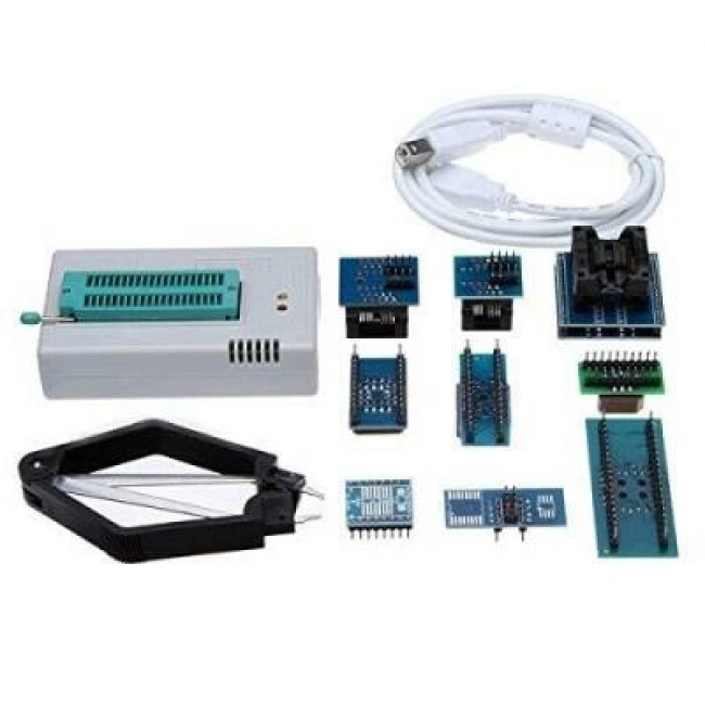 TL866II Plus Universal USB Programlayıcı +9 Çevirici Adaptör