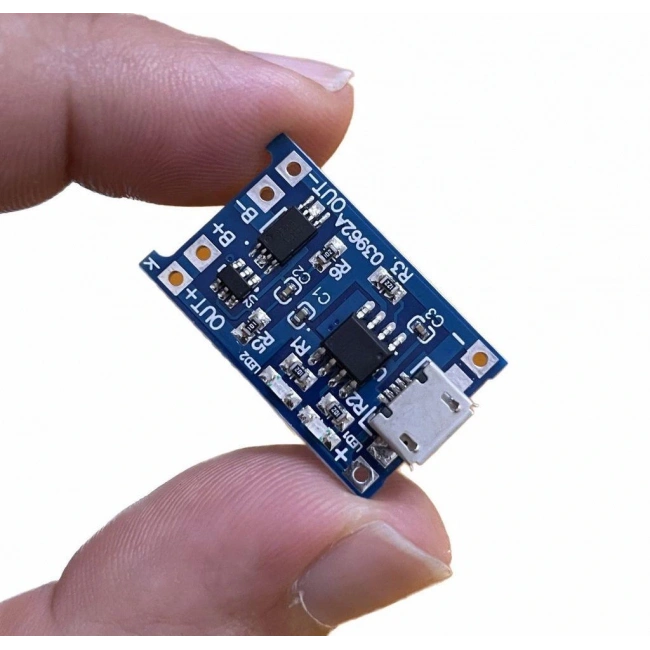 TP4056 Micro USB Korumalı Lipo 18650 Pil Şarj Devresi