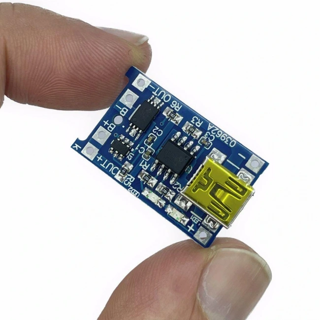 TP4056 Mini USB Lipo Korumalı Lityum Pil Devresi