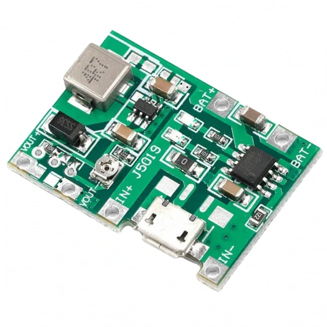 TP4056 Pil Şarj ve Voltaj Yükseltici 3.7V 4.2V Micro Usb