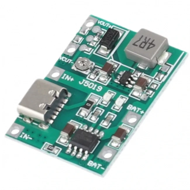 TP4056 Pil Şarj ve Voltaj Yükseltici 3.7V 4.2V Type-C Usb