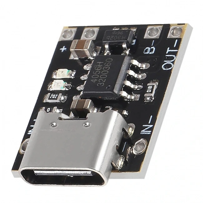 TP4056 Type-C 3.7V Mini Şarj Devresi Korumalı Mod