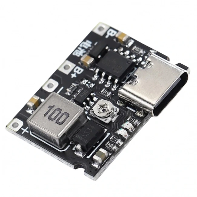 TP4056 Type-C Li-ion 18650 Pil Şarj Devresi DC-DC Voltaj Yükselticili