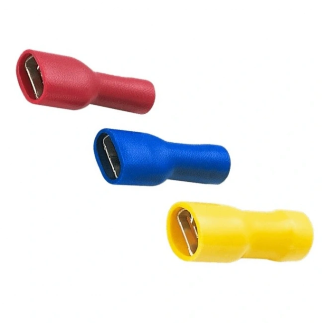 TPFD - 1638 0.5-1.5mm2 Tam İzoleli Dişi Faston Tip Kablo Ucu Kırmızı - 100 Adet