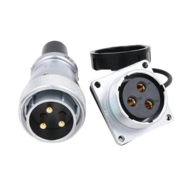 TPWS20 3 Pin 20mm Su Geçirmez Konnektör Takımı