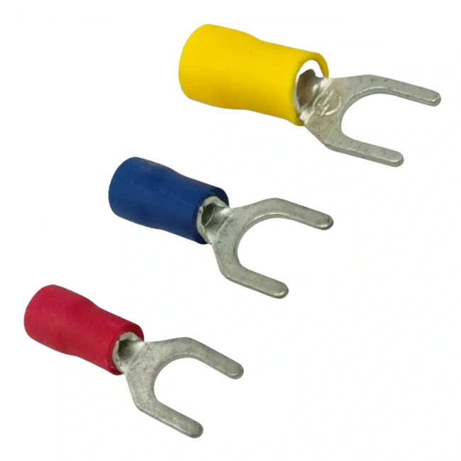 TRM TCU - 5006 4.0-6.0mm² Kesit d2: 5.3mm İzoleli Çatal Tip Kablo Ucu (75 Adet)