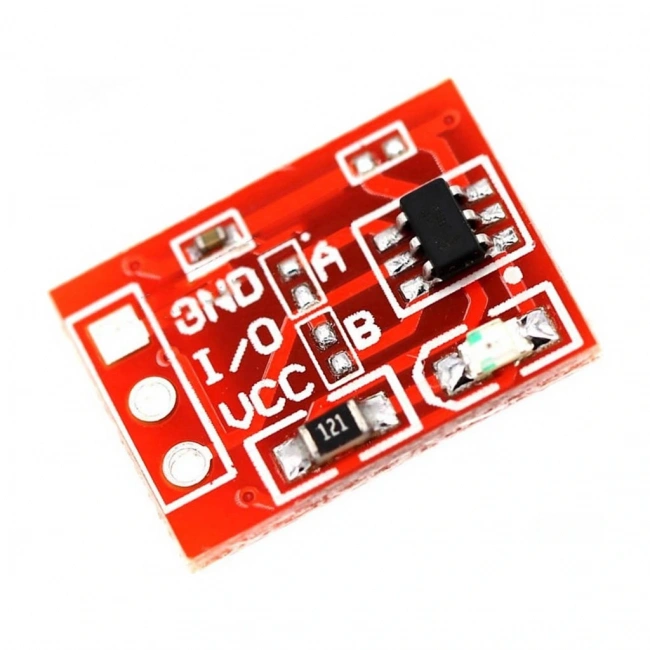 TTP223 Dokunmatik Sensör Modülü Kırmızı