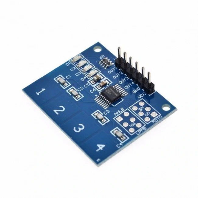 TTP224 4 Kanal Dijital Dokunmatik Sensör Modülü