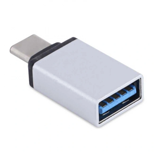 Type-C Otg Dönüştürücü- USB Çevirici - Gümüş