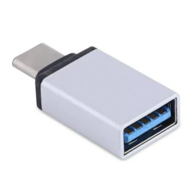 Type-C Otg Dönüştürücü- USB Çevirici - Gümüş